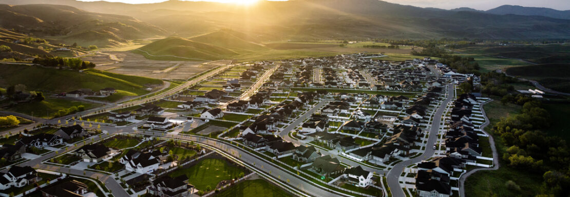 Sunrise over the Dry Creek Ranch community